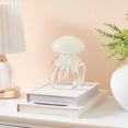 thumbnail image 5 of Lorelei Glow-in-the-Dark Decorative Accent Glass Sculpture Nautical Figure - Jellyfish, 5 of 11