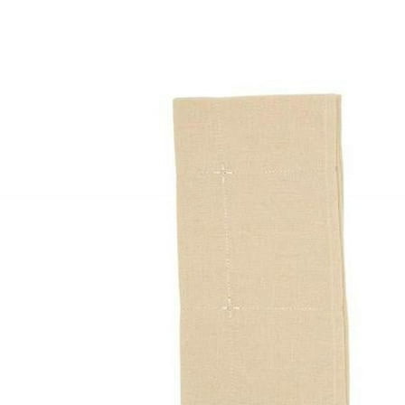 Saro Lifestyle 9037.N20S 20 in. Embroidered Napkin, Natural - Set of 4