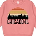 thumbnail image 3 of Inktastic Chicago Illinois Skyline Vintage Toddler Sweatshirt, 3 of 4