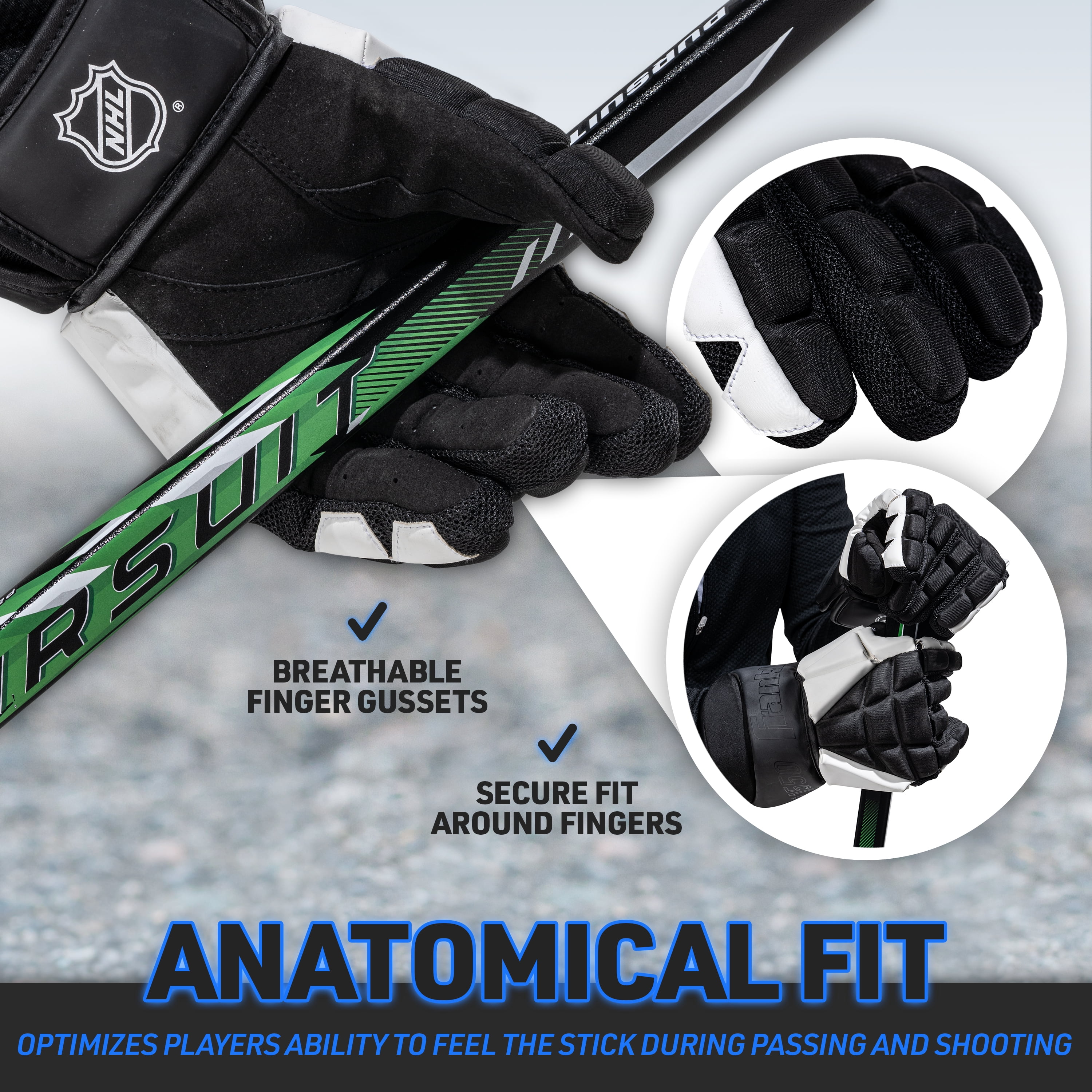 Franklin Sports Senior 13inch Street Hockey Gloves