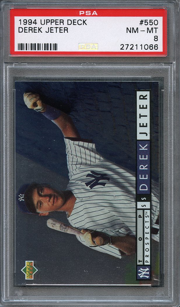 PSA 9 1994 upper deck #550 DEREK JETER new york yankees top prospects