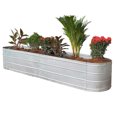 thumbnail image 3 of Grapevine Galvanized Steel Raised Garden Bed, Oval, 79IN, Silver, 3 of 4