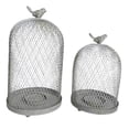 thumbnail image 4 of 2 portavelas con forma de jaula de pájaros, accesorio para fotos, soporte para velas antiguo para chimenea, patio, comedor interior, estilo granja., 4 of 8