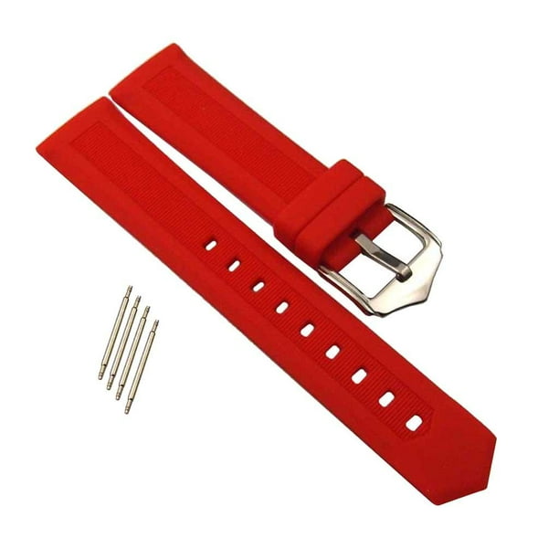 Correa De Correa De Reloj De Goma Impermeable De Silicona Suave 19/21 / 24mm + 4 Barra De 19 mm