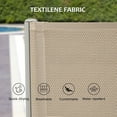 thumbnail image 3 of Domi Patio Chaise Lounge Set of 3,Aluminum Adjustable Pool Lounge Chairs with Side Table,Sunbathing Lounger for Deck Lawn Patio Backyard,Textilene - Khaki, 3 of 8