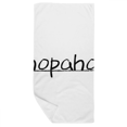 thumbnail image 1 of Stylish Word Shopaholic Bath Towel Soft Washcloth Facecloth 35x70cm, 1 of 3