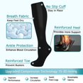 thumbnail image 3 of 8 Pairs Copper Compression Socks for Women & Men Circulation 15-28 mmhg - Better Blood Flow, Swelling, Best Support for Medical, Running, Nursing, 3 of 6