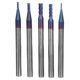 thumbnail image 1 of 5 piezas Fresa Fresa de extremo de acero de tungsteno con revestimiento nano azul 4 flautas HRC65°, 1 of 8