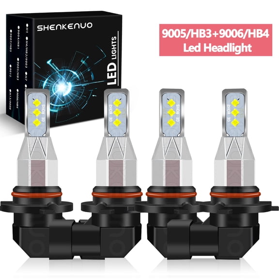 For Toyota Corolla 2001-2004 9005 9006 LED Headlight High/Low Beam Bulbs 6000K
