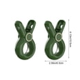 thumbnail image 3 of Pinzas para ropa de amplia apertura, paquete de 2, con agarres acolchados de silicona que no dejan marcas, soportes de plástico con resorte resistente para toallas, edredones, sillas de playa y uso, 3 of 6