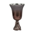 thumbnail image 6 of Two-Tone Chalice Glass Vase for Living Room Decor - Modern Home Decor Accents with Sculptural Base - Decorative Flower Vase for Room, Bedroom, House, Office, and Table Styling - 18", Bronze & Copper, 6 of 11