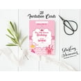 thumbnail image 3 of Darling Souvenir Pink Birthday Invitation Card 28 Pcs Fill or Write In Blank Invites Printable Party Supplies 5 x 7 Inches, 3 of 5