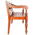 thumbnail image 2 of vidaXL Batavia Bench 98 cm Solid Mahogany Wood Dark Brown, 2 of 4