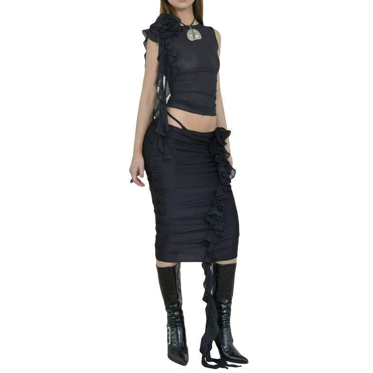 Black skirt outfit 3d online