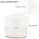 thumbnail image 4 of Rotating Pen Pencil Holder, 4 Compartments Pen Pot - Desktop Stationery Storage Makeup Brushes Holder for Home and Office, Pen Organiser (White), 4 of 5