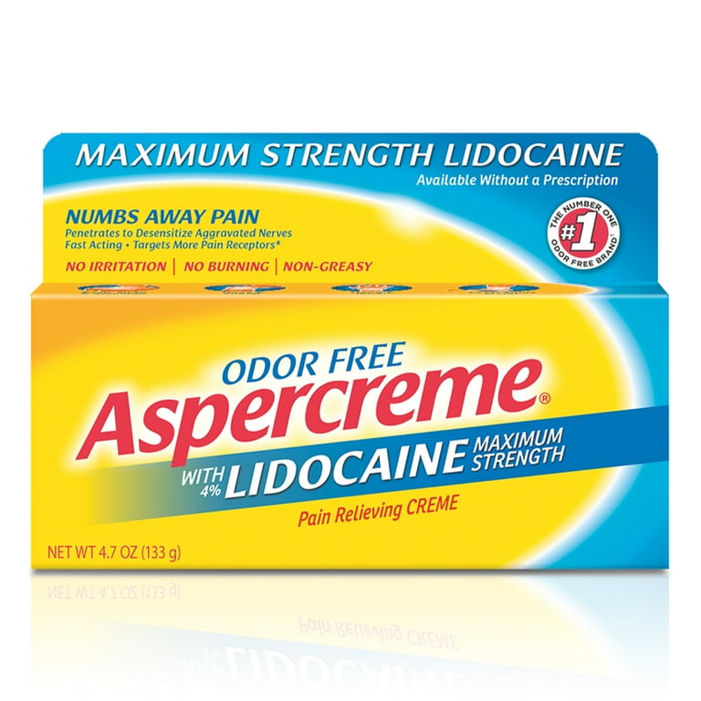 Aspercreme Lidocaine Cream 1.75 oz flex package (Repl GMID 788513/Shipper 05878) product reference