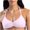 Pink, variant on Women's Strappy Halter Bra Crop Tops Open Back Cutout Padded Bralettes Low Impact V Neck Workout Gym Yoga Sports Bras