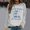 Light Gray, variant on Women's Fashion Casual Solid Color Loose Long Sleeve Letter I'm Not For Everyone Print Round Neck Hoodie Dz Sweatshirt Graphic Jogging Suit Light Peach Sweatshirt Baggy Shirt Casual Hoodies Women Cool