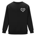 thumbnail image 4 of Rollbacks & More LEBONYARD Men's Crewneck Tee with Long Sleeves,Mens Clothing Clearance under $10,Men's Valentine's Day Printed Casual Long Sleeved Round Neck Base Hoodie Black XXXL, 4 of 8