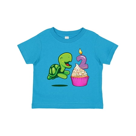 

Inktastic 2nd Birthday Turtle Gift Toddler Boy or Toddler Girl T-Shirt