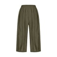thumbnail image 5 of DailyTrove Women's High Waisted Satin Wide Leg Pants - Silky Loose Fit Palazzo Pants for Evening & Party Wear, 5 of 6