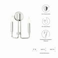 thumbnail image 7 of Modway Rekindle 2-Light Iron Metal Wall Sconce in Polished Nickel, 7 of 7