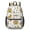 Sunflower and Protea White Pattern, variant on Sunflower and Rolling Pin Black Pattern 17" Waterproof Oxford School Backpacks for Teens, S-Shape Padded Straps, for School, Travel, Hiking, Camping