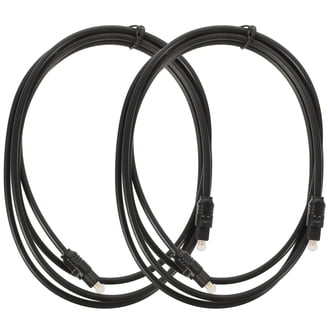 Câble Optique Toslink 1 M – Connecteurs Plaqués Or – Pour Soundbar, PS4, Décodeur TV