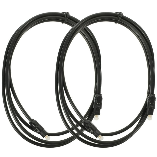 KAKOWELY 2pcs Optical Audio Cable 1.5m Male To Male Tv Optical Audio Cable Accessory,59.06"X0.31"X0.31"