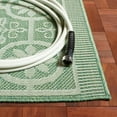 thumbnail image 3 of SAFAVIEH Machine Washable Rug Indoor/Outdoor Bermuda Collection - Bermuda Feride Floral Indoor/Outdoor Area Rug, Green/Ivory, 6'7" x 6'7" Round, 3 of 6