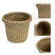 thumbnail image 2 of Cesto de basura de pasto marino, pequeño bote de basura tejido, contenedor de papel de basura, cesta redonda de paja para artículos diversos, para baños, cocina, hogar y oficina, 2 of 6