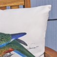 thumbnail image 3 of Noble House Coussin d'Extérieur Imprimé Perroquet en Blanc et Vert (Lot de 2), 3 of 7