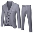 thumbnail image 2 of XFHLMJFF Toddler's Outfits Boys Girls Long Sleeve Solid Color Bow Shirt Coat Pants 2PCS Jumpsuit Wedding Child Kids Gentleman Set Casual Wear, 2 of 3