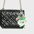 thumbnail image 2 of Unique Bargains 1 Pc Fashion Cartoon Chain Coal Ball Handbag Charm Bag Accessories White Green, 2 of 5