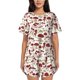 thumbnail image 1 of Fotbe Mushroom Conjunto de Pijama Estampado para Mujer, 2 Piezas, Ropa de Dormir con Camiseta de Manga Corta y Shorts Suaves-Medium, 1 of 6