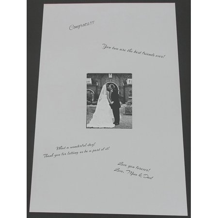 - 24x36 White Signature and Autograph Picture Mat for 8x10 picture. Weddings, Baby Showers, Reunions, Events