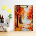 thumbnail image 6 of FMSHPON Autumn Forest Oil Painting Artwork Clipboard Hardboard Wood Nursing Clip Board and Pull for Standard A4 Letter 13x9 inches, 6 of 8
