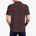 thumbnail image 4 of Daiia Red Ladybugs On Dark Background Pattern Men’s Polo Shirts,Solid Deck Shirt,Classic Fit, Breathable Cotton Polo for Casual and Sport Wear-X-Large, 4 of 9
