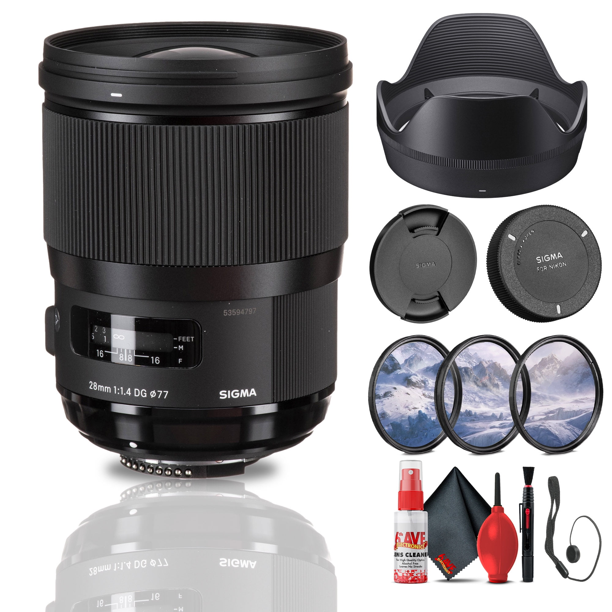 Sigma 30mm f/1.4 DC HSM Art Lens for Nikon for Nikon F Mount +