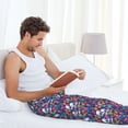 thumbnail image 5 of Honiee Skull Daisy for men - a sleek fusion of Straight Pajama Pants, versatile Lounge Pants, and cozy Sleepwear, all rolled into one-Small, 5 of 6