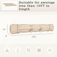 thumbnail image 7 of AECOJOY Protective Awning Cover, All-Weather Retractable Cover Storage Bag for 10' Wide Awnings for Patio, Waterproof Polyester Fabric in Beige, 7 of 7