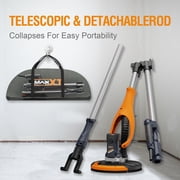 MAXXT Drywall Sander, Lightweight Popcorn Ceiling Removal Tool, 5 Variable Speed Foldable Telescopic Electric Sander, 800-1700RPM with 6pcs Sandpapers & Bag