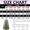thumbnail image 3 of larppty Women Tiered Ruffle Hem Denim Maxi Skirt Solid High Waist Buttons Jean Skirt Vintage Washed Swing Party Streetwear（Brown，XL）, 3 of 7