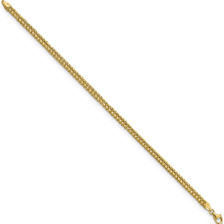 14K Yellow Gold Polished Fancy Link Bracelet (7.5 X 3.7 14K Yellow Gold Polished Fancy Link Bracelet (7.5 X 3.7