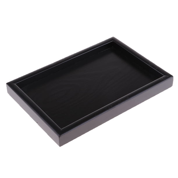 Bandeja para Servir Bandeja forma forma para Bandeja de Bandeja para Bebidas de Cocina para Servir Bandeja de 22x15cm Hugo Bandeja de madera rectangular