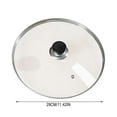 thumbnail image 2 of Tempered Glass Pot Lid - Universal Cookware Cover With Multiple Diameter Options for Pots & Pans, Diameter 11.42", 2 of 9