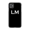 thumbnail image 1 of Personalised Black x White Top Initials iPhone 11 Case,iPhone 13 Pro, 1 of 4