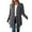 Gray, variant on Luxtrada Women's Draped Front Open Cardigan Casual Long Sleeve Lightweight Cardigan (Navy,S)