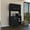 Black, variant on Freestanding Pantry With Four Legs, Double Door Cabinet & Three Shelves For Neatness Kit In Black Legs - 3 Shelves, Glowing Countertop Kitchen, Garage, Office, Bathroom