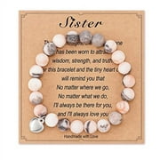 Ungent Them Sister Gifts from Sister Brother Sister Bracelet for Women Girls on Birthday, Christmas, Wedding, Graduation